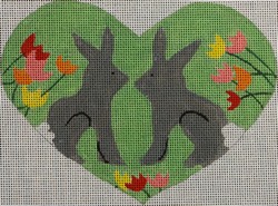 click here to view larger image of Bunny Heart (hand painted canvases)