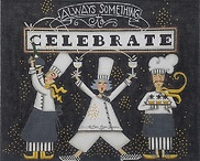click here to view larger image of Time to Celebrate (hand painted canvases)