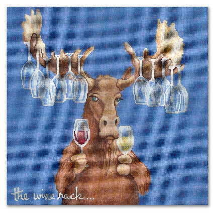 click here to view larger image of Wine Rack, The (hand painted canvases)