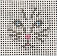 click here to view larger image of White Cat Face (hand painted canvases)