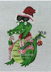 click here to view larger image of Gator (hand painted canvases)