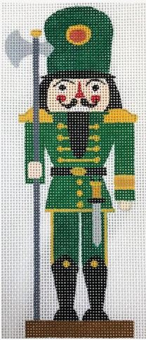 click here to view larger image of Green Nutcracker (hand painted canvases)
