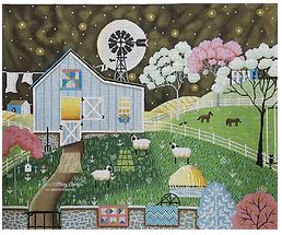 click here to view larger image of Country Barn (hand painted canvases)