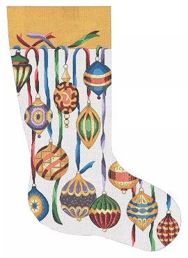 click here to view larger image of Christmas Mobile Stocking (hand painted canvases)