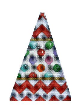 click here to view larger image of Chevron/Dots Mini Tree (hand painted canvases)
