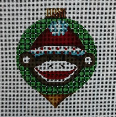 click here to view larger image of Sock Monkey   (hand painted canvases)