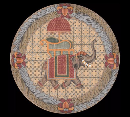 click here to view larger image of Exotic Elephant on Sandstone (hand painted canvases)