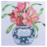 click here to view larger image of Blooming Amaryllis (hand painted canvases)