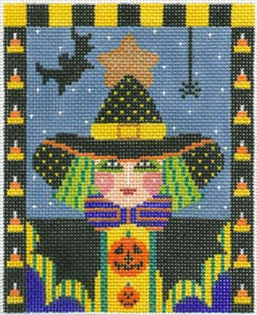 click here to view larger image of Halloween Witch (hand painted canvases)