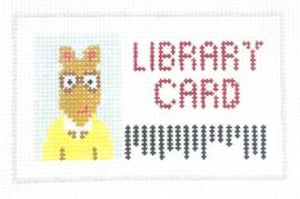 click here to view larger image of Aardvark Arthur Library Card (hand painted canvases)