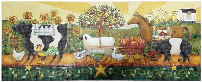 click here to view larger image of Harvest Parade (hand painted canvases)