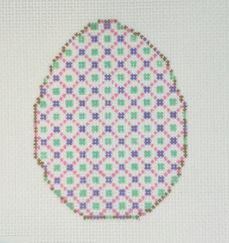 click here to view larger image of Easter Egg - Purple/Pink (hand painted canvases)