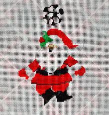 click here to view larger image of Soccer Santa (hand painted canvases)