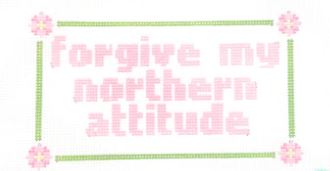 click here to view larger image of Forgive My Northern Attitude (hand painted canvases)