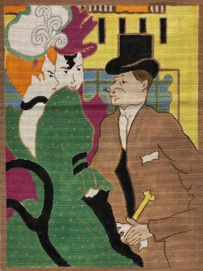 click here to view larger image of Adapted from Lautrec 1 (hand painted canvases)