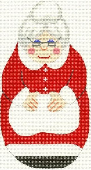 click here to view larger image of Mrs Claus Ornament (hand painted canvases)