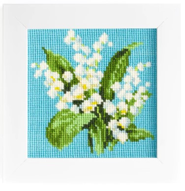click here to view larger image of Lily of the Valley Mini Kit (needlepoint kits)