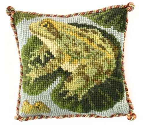 click here to view larger image of Frogs, The Mini Kit (needlepoint kits)