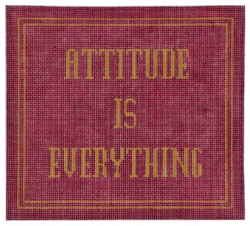 click here to view larger image of Attitude is Everything (hand painted canvases)