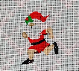 click here to view larger image of Running Santa (hand painted canvases)