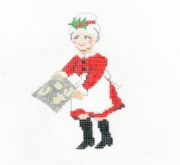 click here to view larger image of Mrs Claus Baking (hand painted canvases)