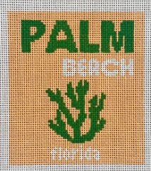 click here to view larger image of Travel Book Mini - Palm Beach (hand painted canvases)