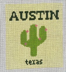 click here to view larger image of Travel Book Mini - Austin (hand painted canvases)