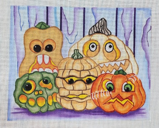 click here to view larger image of Spooky Squash Crew (hand painted canvases)