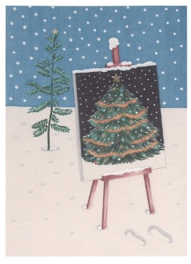 click here to view larger image of Christmas Cards (hand painted canvases)