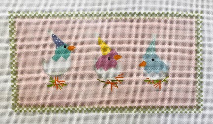 click here to view larger image of Party Chicks (hand painted canvases)