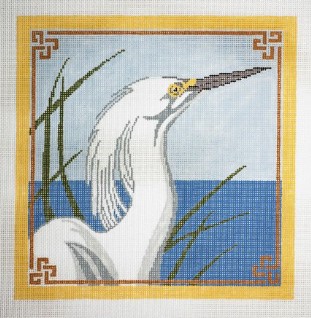 click here to view larger image of Audubon Heron (hand painted canvases)