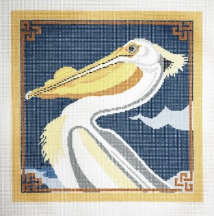click here to view larger image of Audubon Pelican (hand painted canvases)