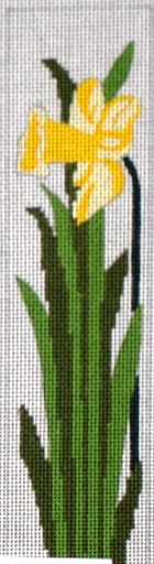 click here to view larger image of Daffodil Bookmark (hand painted canvases)