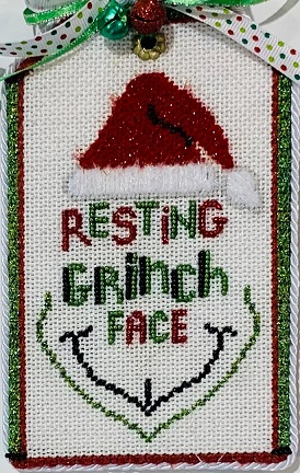 click here to view larger image of Resting Grinch Face (hand painted canvases)
