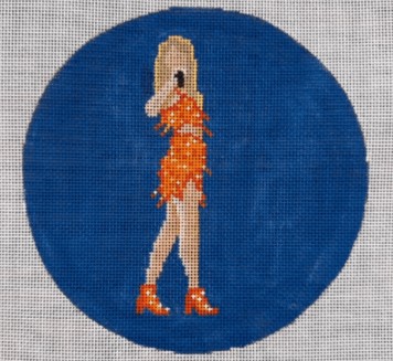 click here to view larger image of Taylor in Orange (hand painted canvases)