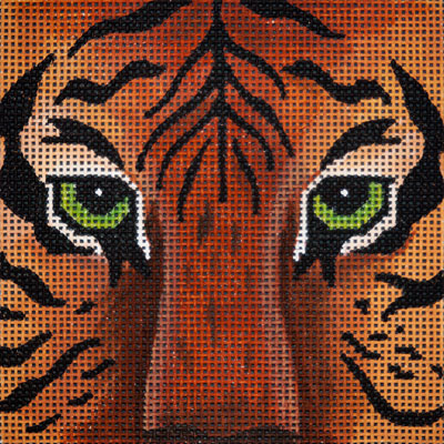 click here to view larger image of Tiger Box Top - Large (hand painted canvases)