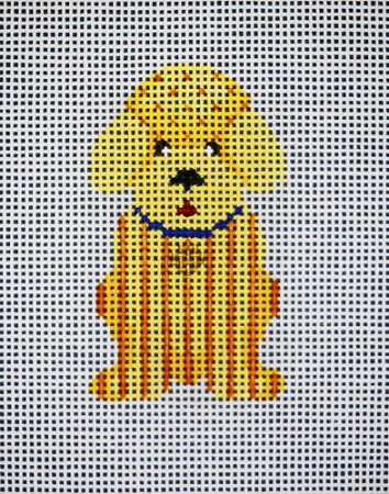 click here to view larger image of Yellow Bichon (hand painted canvases)