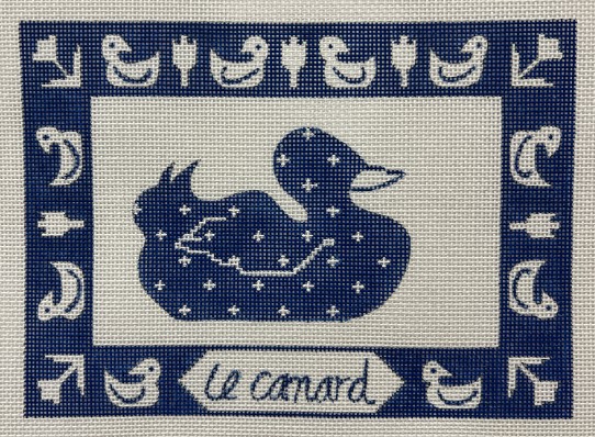 click here to view larger image of Le Canard - Duck (hand painted canvases)