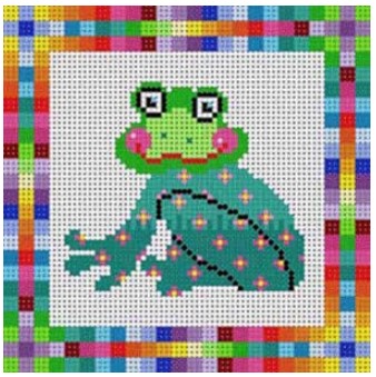 click here to view larger image of Colorful Frog #1 (hand painted canvases)