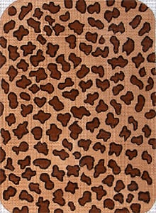 click here to view larger image of Petite Clutch - Leopard Skin (hand painted canvases)