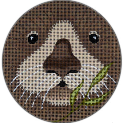 click here to view larger image of Small Otter Ornament (hand painted canvases)