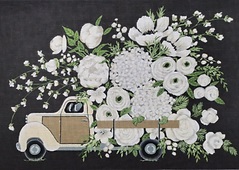 click here to view larger image of White Wood Pickup (hand painted canvases)