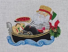 click here to view larger image of Santa - Italian (hand painted canvases)