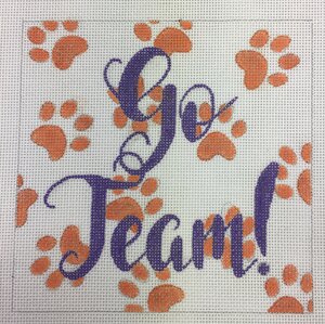 click here to view larger image of Go Team! Clemson (hand painted canvases)