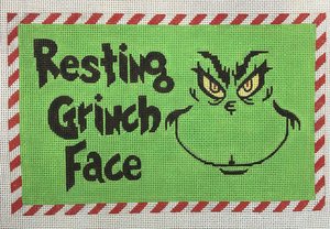 click here to view larger image of Resting Grinch Face - 13M (hand painted canvases)