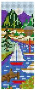 click here to view larger image of Mezuzah - Mountain Landscape (hand painted canvases)
