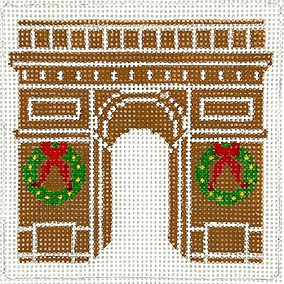 click here to view larger image of Gingerbread Monument - Arc de Triomphe (hand painted canvases 2)