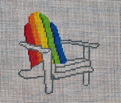 click here to view larger image of Rainbow Adirondack Chair (hand painted canvases)