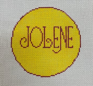 click here to view larger image of Jolene Round (hand painted canvases)