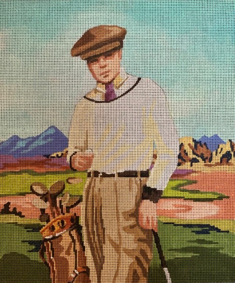 click here to view larger image of Man/Golf (hand painted canvases)